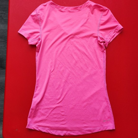 Nike Pro dri-fit athletic shirt pink women's size S - Picture 3 of 6